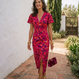 WANDA | ROCHIE MIDI CU MÂNECI BUFANTE