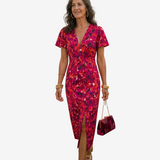 WANDA | ROCHIE MIDI CU MÂNECI BUFANTE