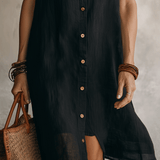 Modern Boho | Rochie Midi din In Fără Efort
