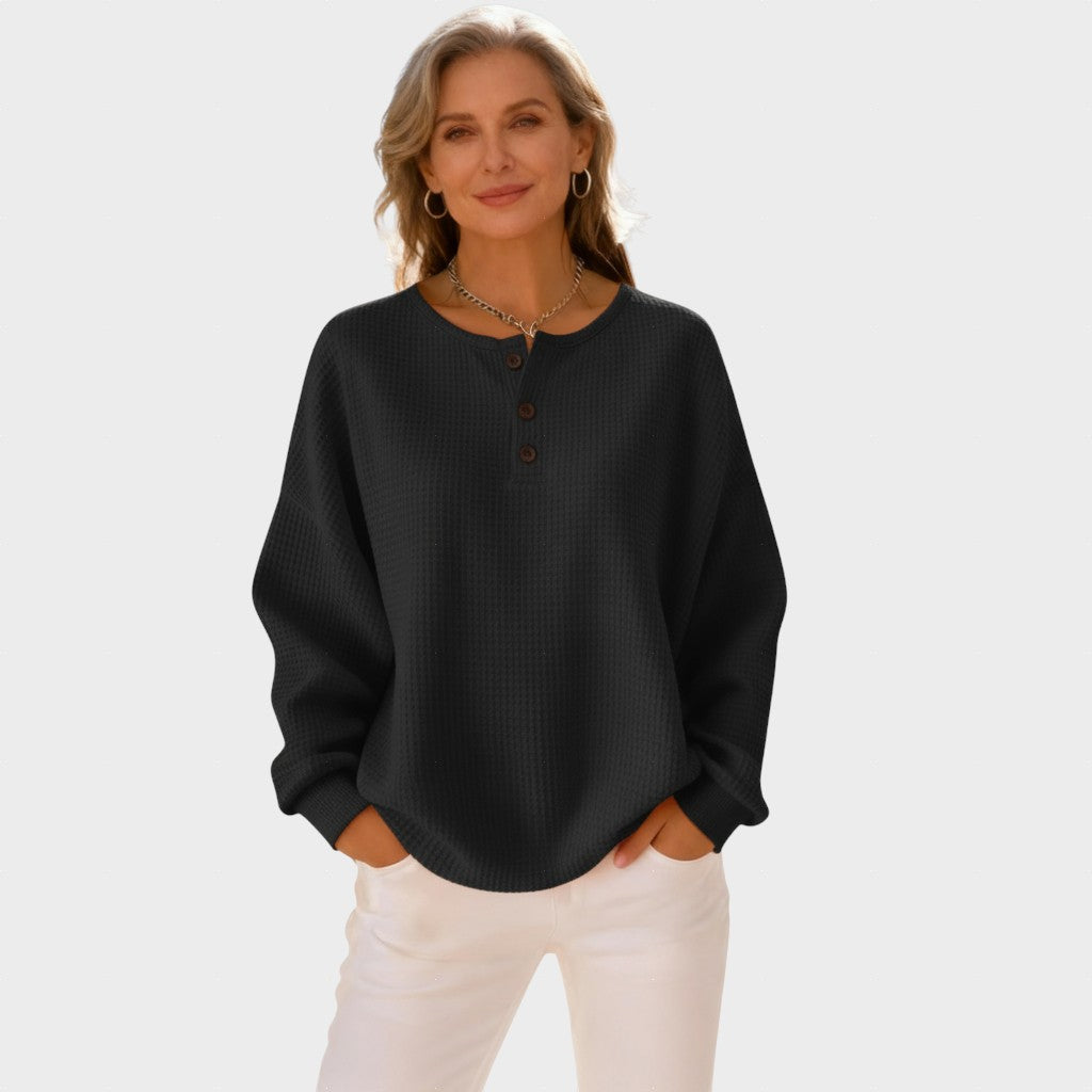 Mia | Tricou Henley Confortabil