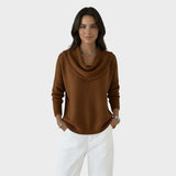 Dora | Pulover Elegant cu Guler Structurat