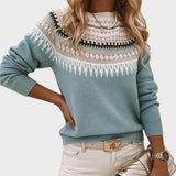 Maja | Pulover cu Model Nordic Retro