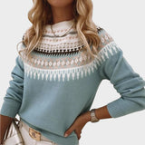 Maja | Pulover cu Model Nordic Retro