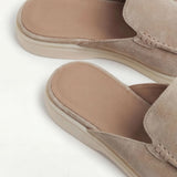 Mule Yacht din Suede Bej