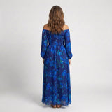 Aspen | Rochie Maxi cu Umeri Descoperiți și Flori