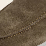 Mule Yacht din Suede Verde Oliv