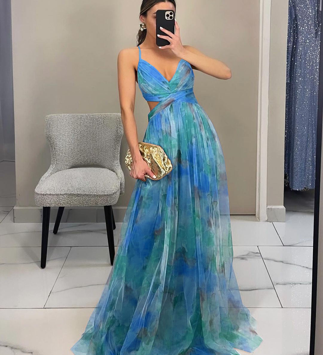 GISELLE | Rochie Maxi din Chiffon
