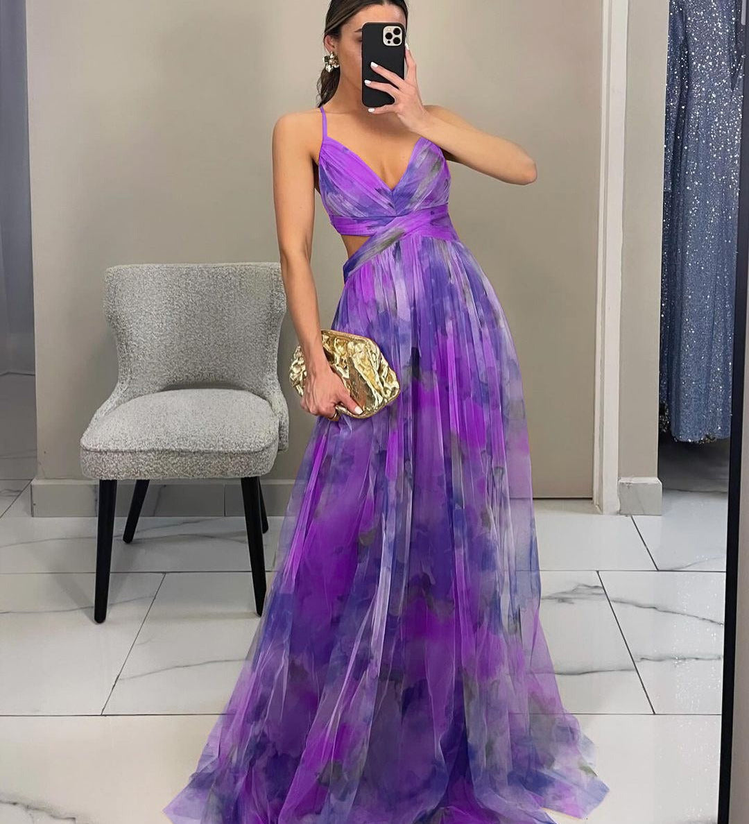 GISELLE | Rochie Maxi din Chiffon