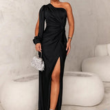KATJA | Rochie Maxi Glamouroasă cu Un Umăr