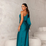 KATJA | Rochie Maxi Glamouroasă cu Un Umăr