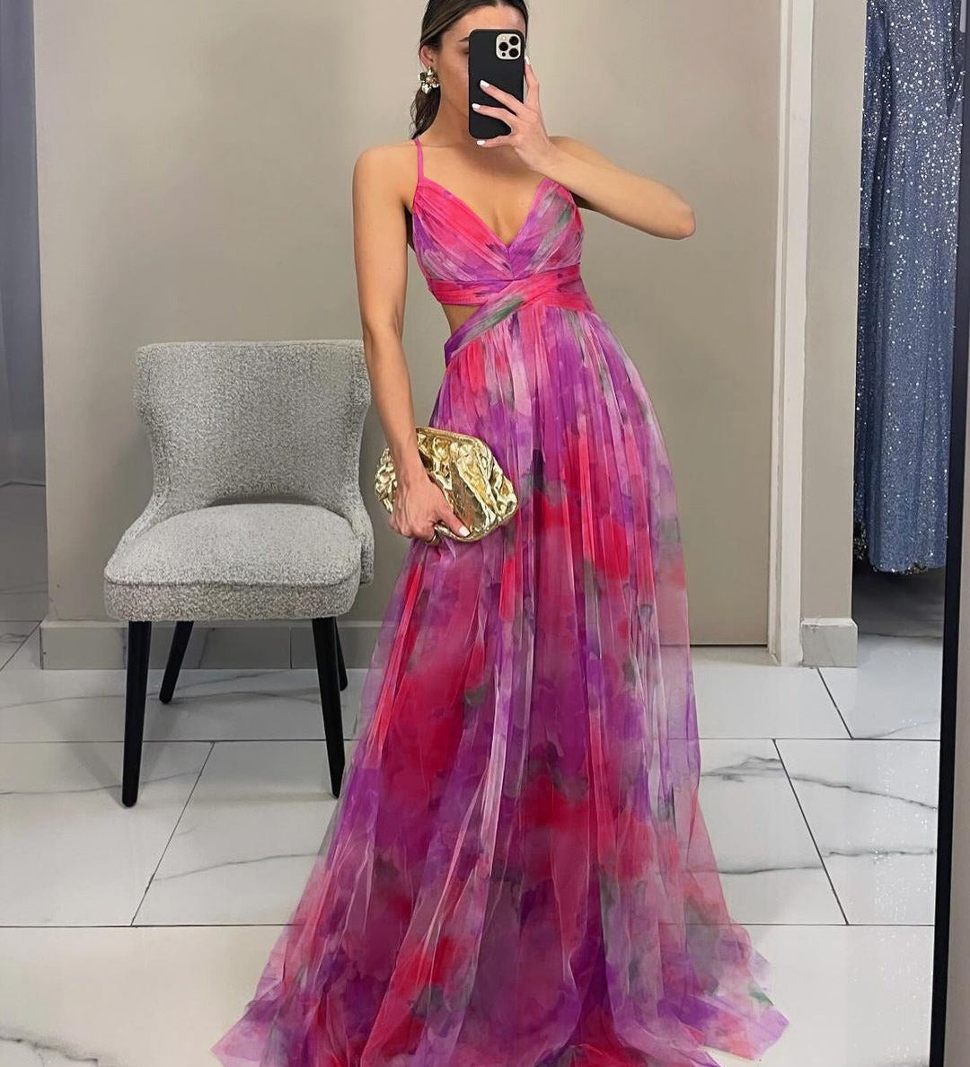 GISELLE | Rochie Maxi din Chiffon