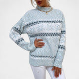 Maja | Pulover cu Model Nordic Retro