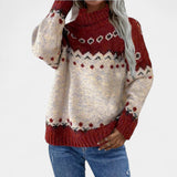 Maja | Pulover cu Model Nordic Retro