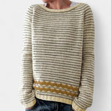 Maja | Pulover cu Model Nordic Retro