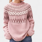Maja | Pulover cu Model Nordic Retro