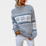 Maja | Pulover cu Model Nordic Retro