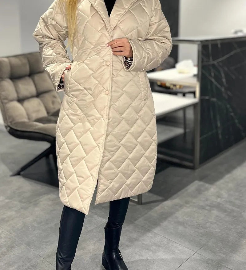 Julia | Palton Leopard Eleganță