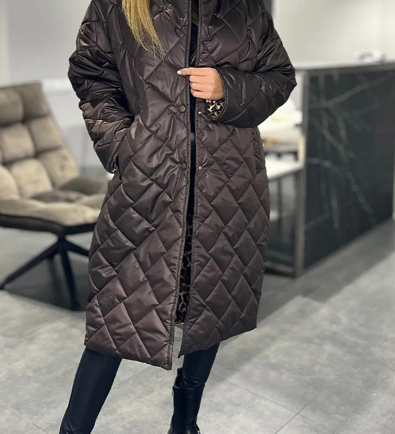 Julia | Palton Leopard Eleganță