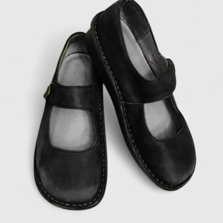Ileana | Pantofi Mary Jane cu Aspect Patinat Monique