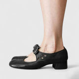 Ileana | Pantofi Mary Jane Retro cu Cataramă Rotundă Léa