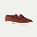 Loafer Clasic din Suede Bordeaux