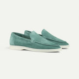 Loafer Clasic din Suede Albastru Apple