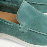 Loafer Clasic din Suede Albastru Apple