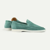 Loafer Clasic din Suede Albastru Apple