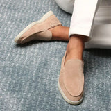 Loafer Clasic din Suede Bej