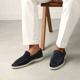 Loafer Clasic din Suede Albastru Marin