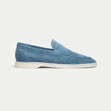 Loafer Clasic din Suede Albastru Ocean