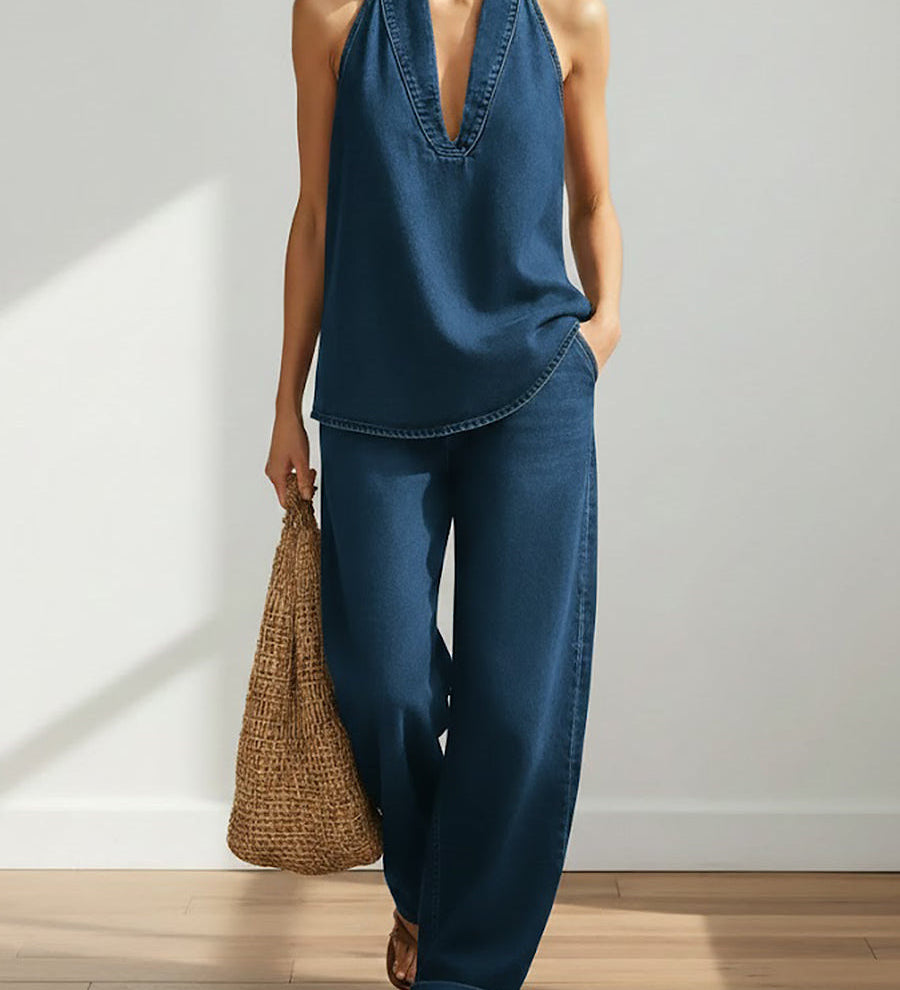 Ivy™ | Set din două piese din denim vintage