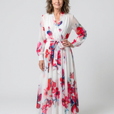 Lillian | Rochie Maxi Floral cu Mâneci Lungi