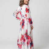 Lillian | Rochie Maxi Floral cu Mâneci Lungi