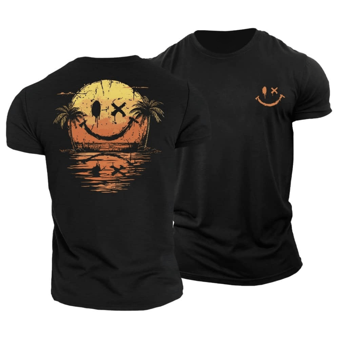 Marius - Tricou de vară cu imprimeu artistic relaxat