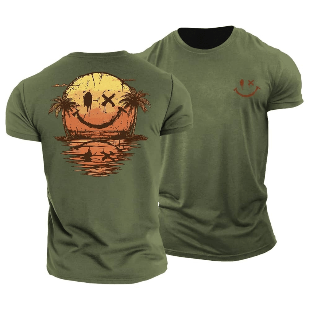 Marius - Tricou de vară cu imprimeu artistic relaxat