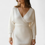 Klara™ | Rochie elegantă înfășurată cu decolteu în V