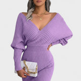 Klara™ | Rochie elegantă înfășurată cu decolteu în V