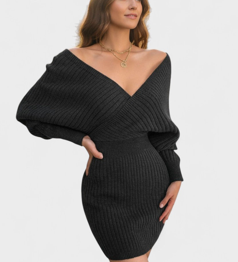 Klara™ | Rochie elegantă înfășurată cu decolteu în V