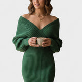 Klara™ | Rochie elegantă înfășurată cu decolteu în V
